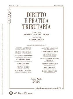 Diritto e Pratica Tributaria – Marzo-Aprile 2020