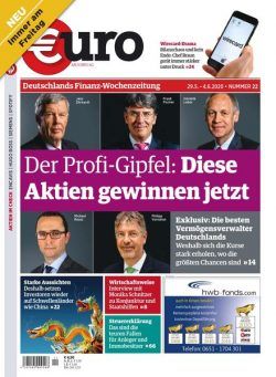 Euro am Sonntag – 29 Mai 2020