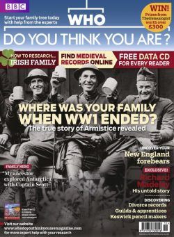 Who Do You Think You Are – november 2011