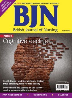 British Journal of Nursing – 11 April 2019