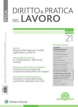 Diritto e Pratica del Lavoro – 23 Maggio 2020