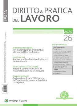 Diritto e Pratica del Lavoro – 27 Giugno 2020