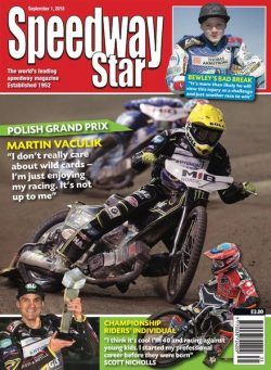 Speedway Star – September 1, 2018