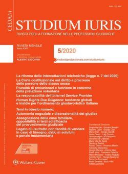 Studium Iuris – Maggio 2020