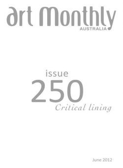 Art Monthly Australasia – Issue 250