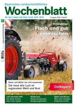 Bayerisches Landwirtschaftliches Wochenblatt Ostbayern – 06 August 2020