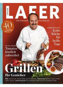 Johann Lafer Journal – Juni 2020