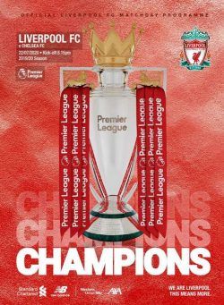 Liverpool FC Programmes – Liverpool v Chelsea – 22 July 2020