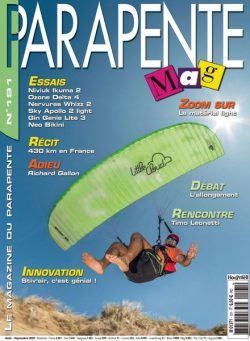 Parapente Mag – Aout-Septembre 2020