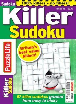 PuzzleLife Killer Sudoku – Issue 15 – August 2020