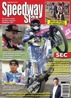 Speedway Star – September 22, 2018