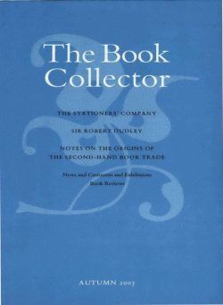 The Book Collector – Autumn 2003