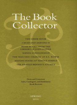 The Book Collector – Spring, 2012