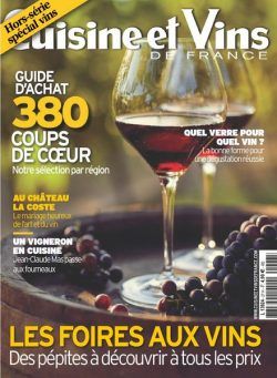 Cuisine et Vins de France – septembre 2020