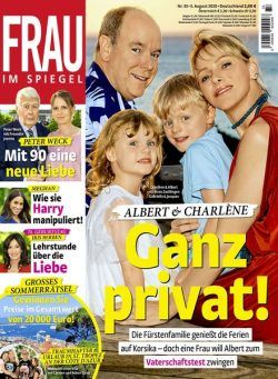 Frau im Spiegel – 5 August 2020