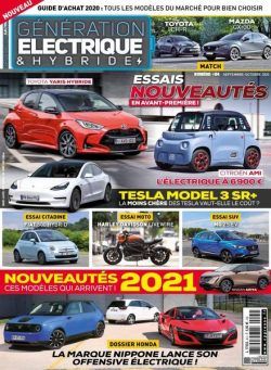 Generation Electrique & Hybrides – Septembre-Octobre 2020