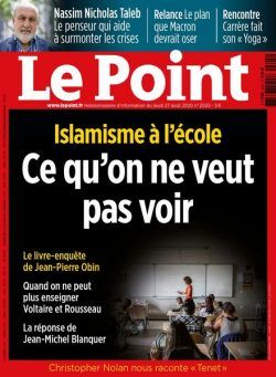 Le Point – 27 aout 2020