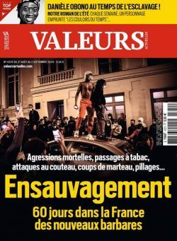 Valeurs Actuelles – 27 aout 2020