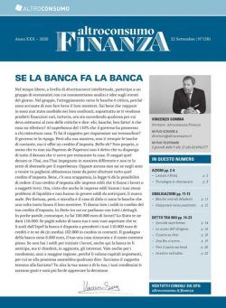 Altroconsumo Finanza – 22 Settembre 2020