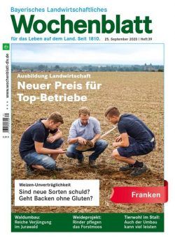 Bayerisches Landwirtschaftliches Wochenblatt Franken – 24 September 2020