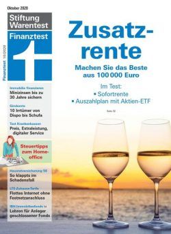 Finanztest – Oktober 2020