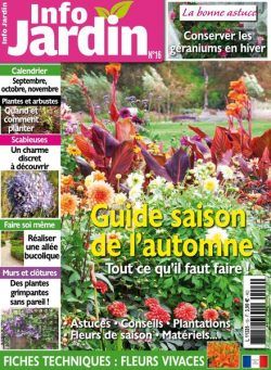 Info Jardin – Septembre-Novembre 2020