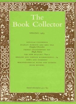 The Book Collector – Spring 1983