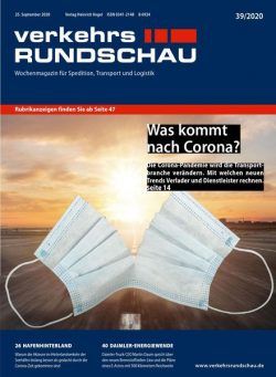 VerkehrsRundschau – 21 September 2020