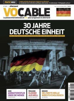 Vocable Allemand – 1 Octobre 2020