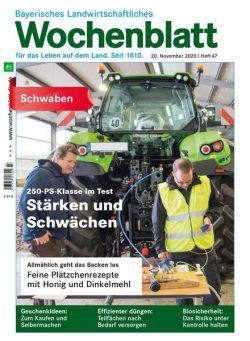 Bayerisches Landwirtschaftliches Wochenblatt Schwaben – 19 November 2020