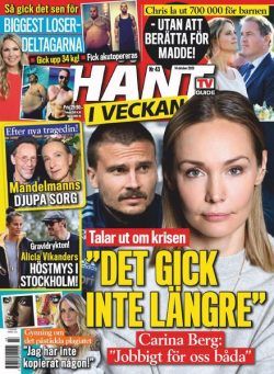 Hant i Veckan – 14 oktober 2020