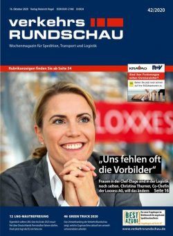 VerkehrsRundschau – 12 Oktober 2020