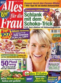 Alles fur die Frau – 27 November 2020