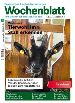 Bayerisches Landwirtschaftliches Wochenblatt Franken – 03 Dezember 2020