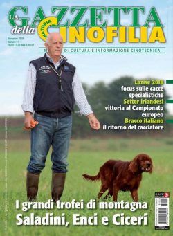 La Gazzetta Della Cinofilia Venatoria – Novembre 2018