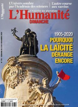 L’Humanite Dimanche – 3 Decembre 2020