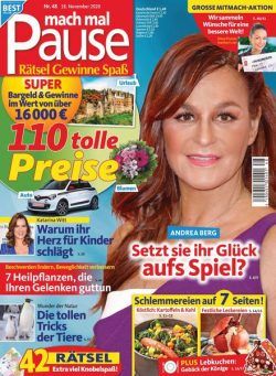 Mach mal Pause – 18 November 2020