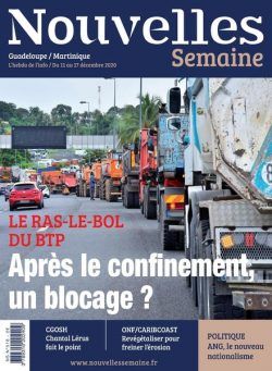 Nouvelles Semaine – 11 Decembre 2020