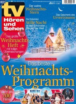 TV HOren und Sehen – 11 Dezember 2020