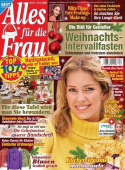 Alles fur die Frau – 18 Dezember 2020