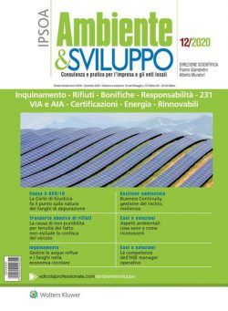 Ambiente & sviluppo – Dicembre 2020