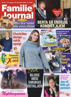 Familie Journal – 28 december 2020