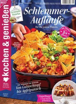 kochen & geniessen – 28 Dezember 2020