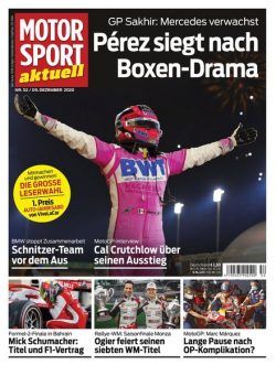 MOTORSPORT aktuell – 08 Dezember 2020