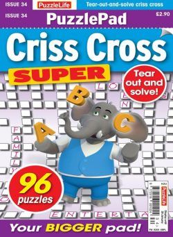 PuzzleLife PuzzlePad Criss Cross Super – 31 December 2020