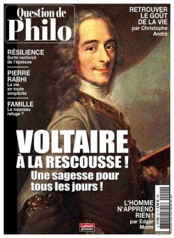 Question de Philo – Janvier-Mars 2021