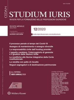 Studium Iuris – Dicembre 2020