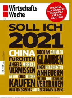 Wirtschaftswoche – 18 Dezember 2020