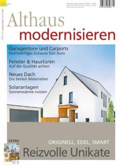 Althaus Modernisieren – Oktober-November 2020