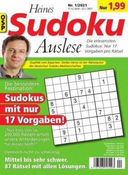 Heines Sudoku Auslese – Nr.1 2021